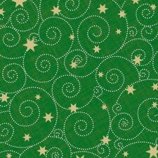 Paper napkins 33x33 cm Sternschnecke green
