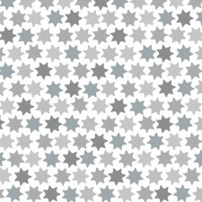 Serviettes en papier 33x33 cm étoiles anthracite argenté