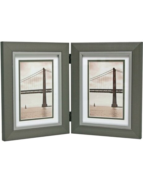 FriscoBay double frame 2 x 15x20 cm dark gray