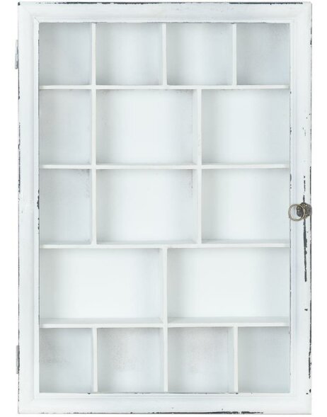 Armoire en bois vintage blanc 35x50 cm