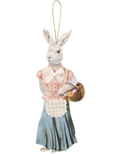 Easter woman with basket 15 cm