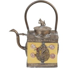 Deco teapot Orient 10x6x13 cm yellow