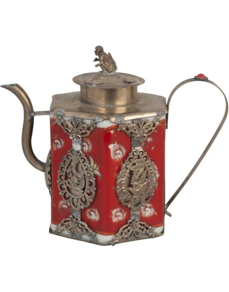 square teapot with monkey 13x8x10 cm
