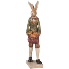 Coniglietto con carote 7x11x37 cm